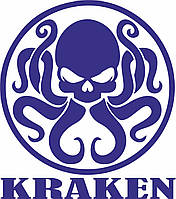 Наклейка вінілова на автомобіль KRAKEN  Кракен 15х17 см., фото 5