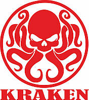 Наклейка вінілова на автомобіль KRAKEN  Кракен 15х17 см., фото 6