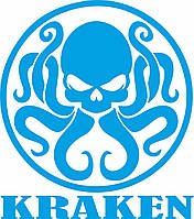 Наклейка вінілова на автомобіль KRAKEN  Кракен 15х17 см., фото 4