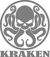 Наклейка вінілова на автомобіль KRAKEN  Кракен 15х17 см., фото 8