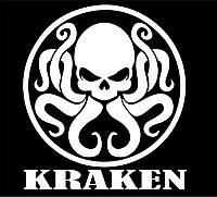 Наклейка вінілова на автомобіль KRAKEN  Кракен 15х17 см., фото 9