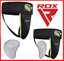 Захист паху черепашка RDX Groin Guard Black для єдиноборств боротьби боксу чоловіча розмір М.