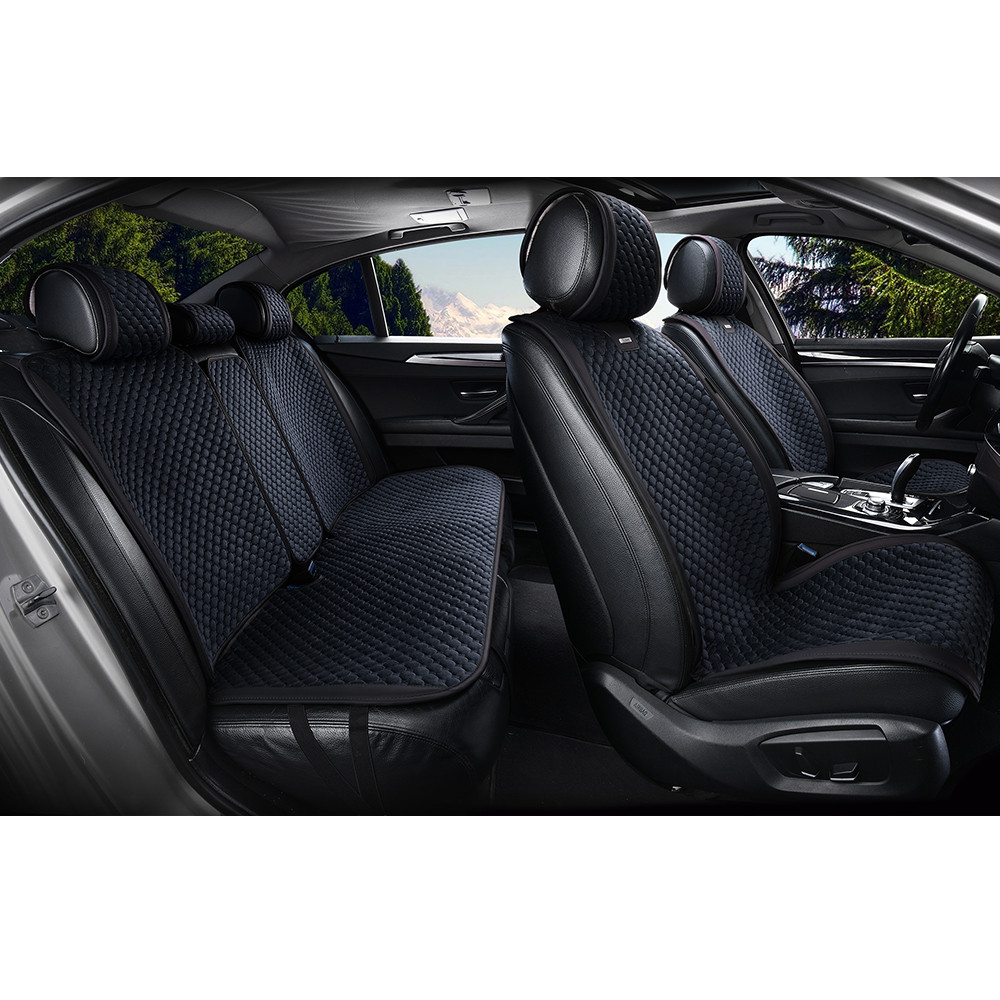 Накидки на автомобільні сидіння Elegant TRENTO, комплект, чорні (EL 700 616), фото 1