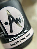 I.Am Brush Builder Sheer Pink - однофазний гель у пляшці, 15 мл, фото 4