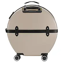 Кругла дорожня валіза Semi Line T5674-3 (S), 49 л (Champagne/Black), фото 6
