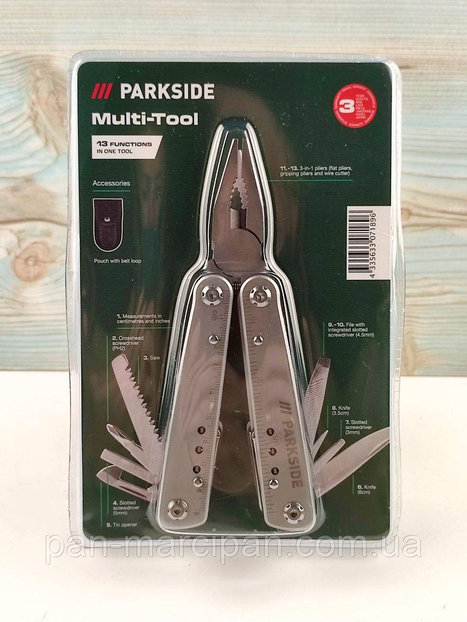 Мультитул PARKSIDE 13 в 1 з чохлом, фото 1