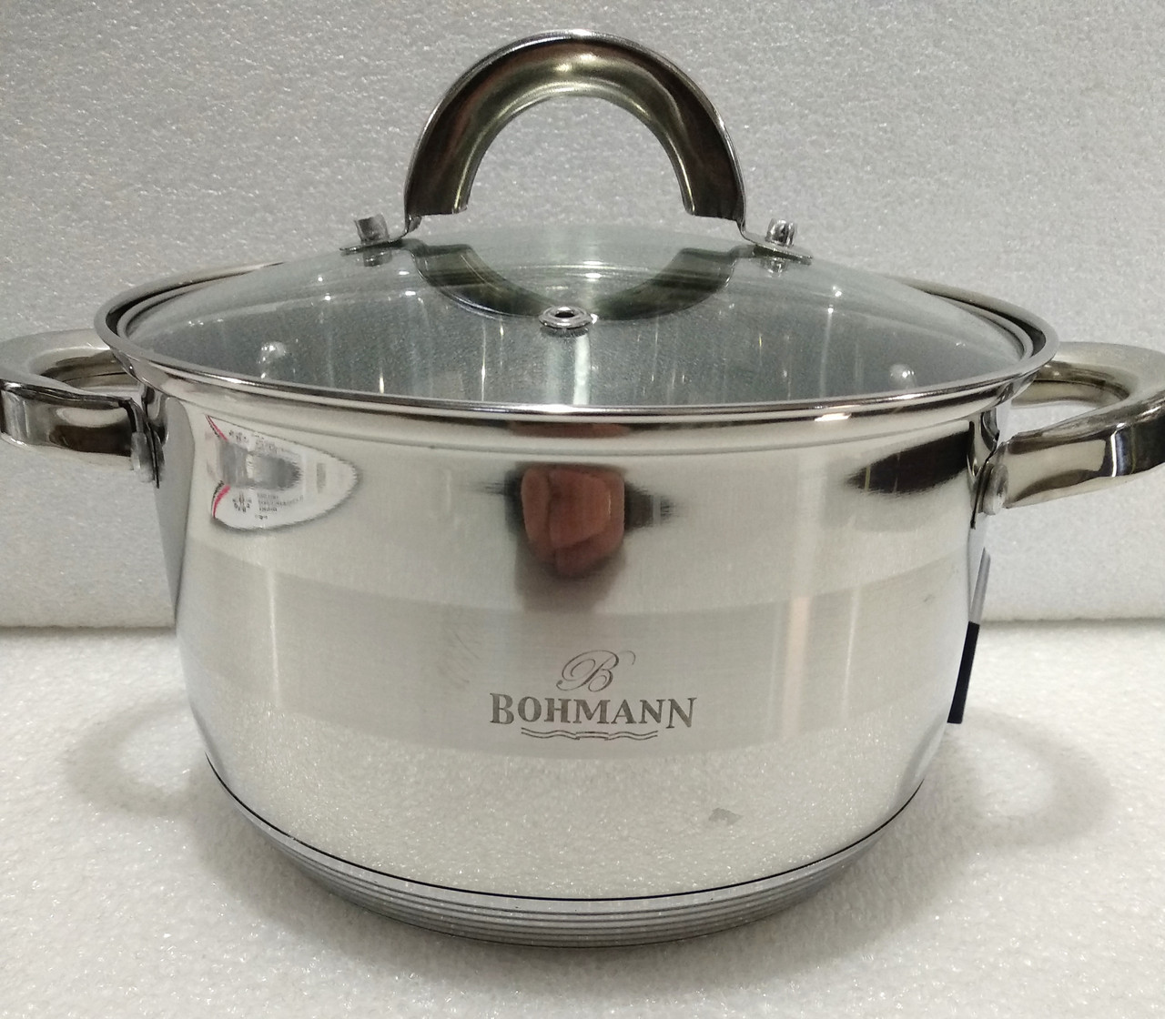 Каструля Bohmann BH-1418, 2.9 л, 18 см, з нержавіючої сталі з кришкою, для всіх типів плит