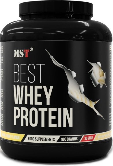 Сироватковий протеїн MST Best Whey Protein + Enzyme 900г Банановий йогурт