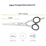 Ножиці перукарські прямі 5.5 Jaguar Pre Style Relax Polish J-82755, фото 4
