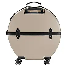 Кругла дорожня валіза Semi Line T5674-2 (S), 49 л (Champagne/Black), фото 6