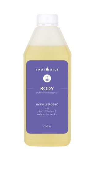 Олія для масажу для всіх типів шкіри зволожуюча Thai Oils Body 1000 ml Масажна олія для тіла Боді
