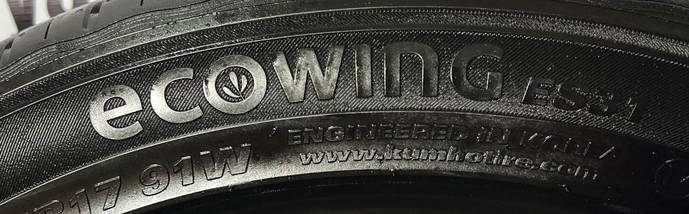 Шини легкові б/у 225/45R17 KUMHO ecoWING ES31 (річні), фото 3