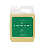 Олія для масажу зволожувальна професійна Thai Oils Aloe green tea 3000 ml Масажна олія з алое