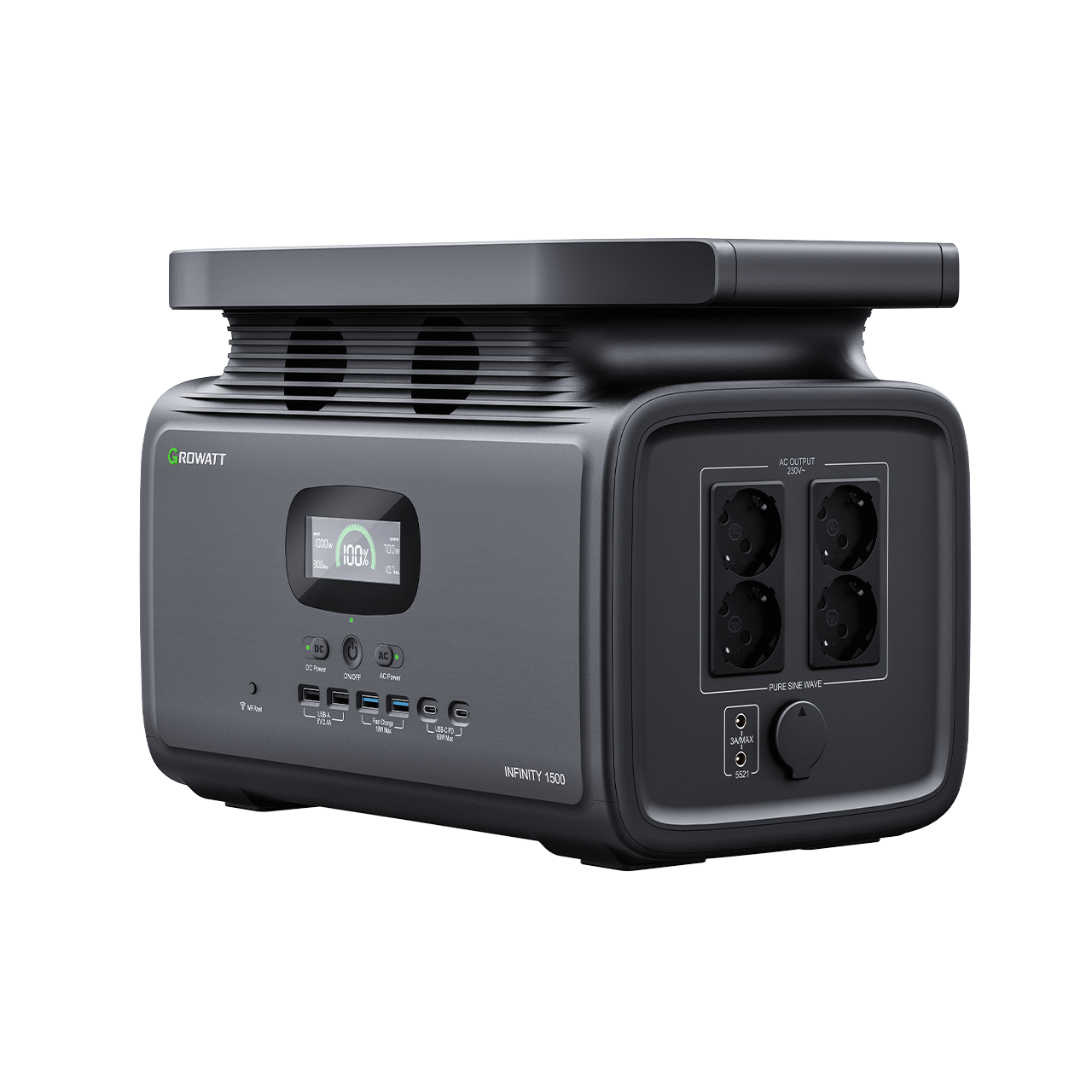 Портативна зарядна станція Growatt Infinity 1500 (UPS 2kW 1.512kWh)