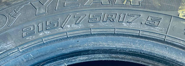 Шини вантажні б/у 215/75R17.5 GOODYEAR KMAX T (причіп), фото 4