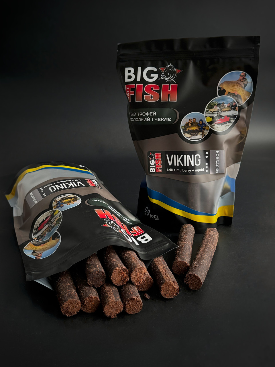 Бойл - Ковбаски, варений "Viking" (Krill - Mulberry - Squid) 24 мм