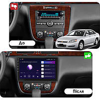 Штатна магнітола 10" Lesko для Chevrolet Impala IX 2006-2016 2/32 Gb CarPlay 4G Wi-Fi GPS Prime Шевролет 1 шт., фото 3