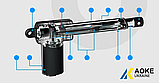 Лінійний актуатор на 24V з датчиком холу AOKE AK-MP120-350 HALL, хід штоку 350 мм, фото 7