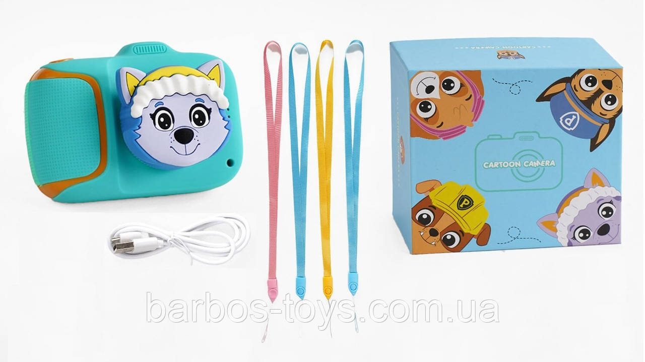 Дитячий цифровий фотоапарат з дисплеєм фото відео фотокамера для дітей на акумуляторі підтримка microSD карти