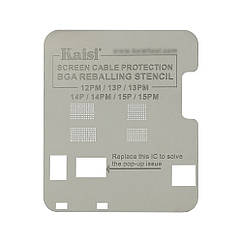 DR Трафарет BGA Kaisi для мікросхеми дисплея iPhone 12 Pro Max/13 Pro/ 13 Pro Max/14 Pro/ 14 Pro Max/ 14 Pro Max/15
