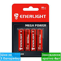 Батарейка лужна Enerlight Mega Power LR6 AA пальчикова (блістер)