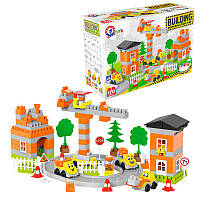 Гр Констуктор 9994 (3) "Technok Toys", 170 елементів, дорожні знаки, огорожа, траса, дерева, наліпки, інструкція, в коробці