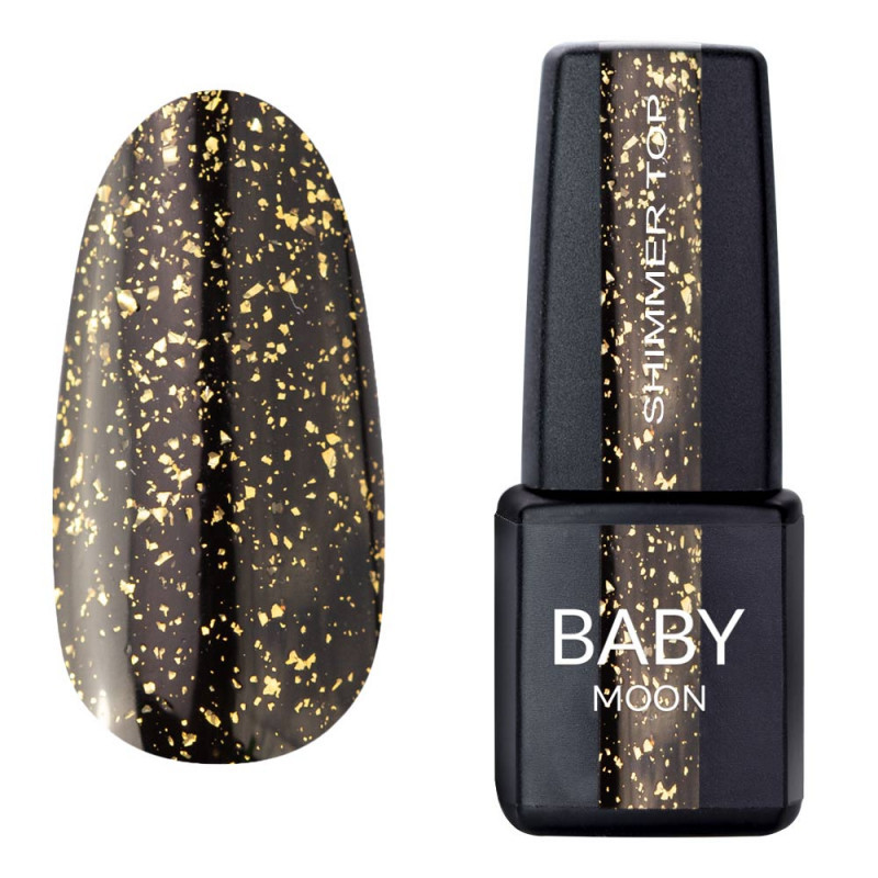 Топ Baby Moon Shimmer Top Gold №020, 6 мл, із золотою поталлю