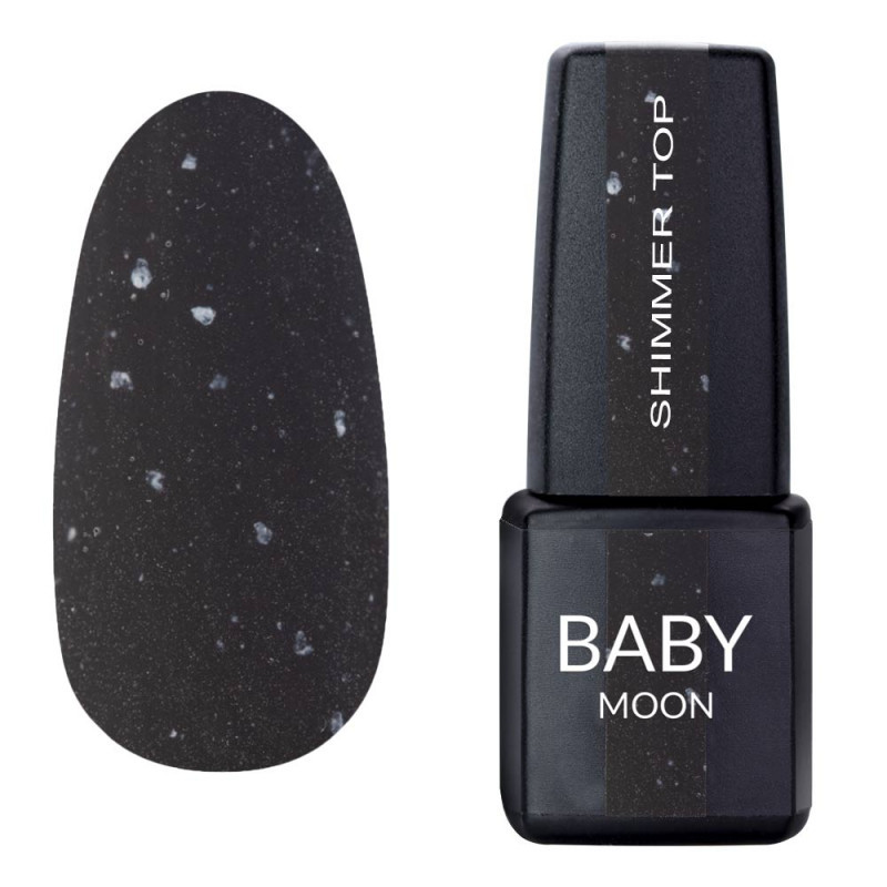 Топ Baby Moon Shimmer White Matte Top №024, 6 мл, матовий з білою поталлю