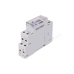 Реле часу SinotimerTM610-2, 24 години/7 днів, на DIN-рейку 1P, LCD, програмований, змінна батарея, 16 А,