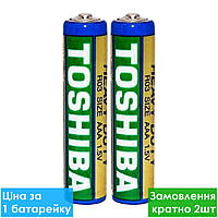 Батарейка сольова Toshiba AAA R3 мініпальчикова (трей)
