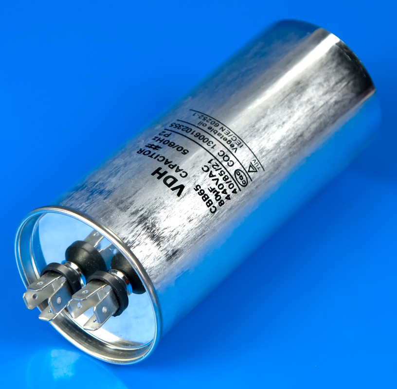 Конденсатор для кондиционера 80 мкФ 440В в металлическом корпусе ...