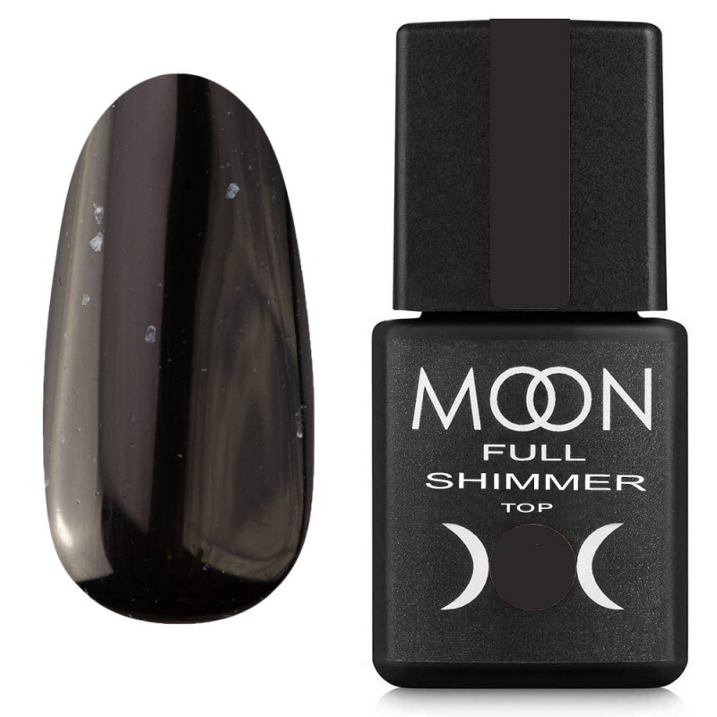 Топ Moon Full Shimmer White Top No1023, 8 мл, з білою поталлю