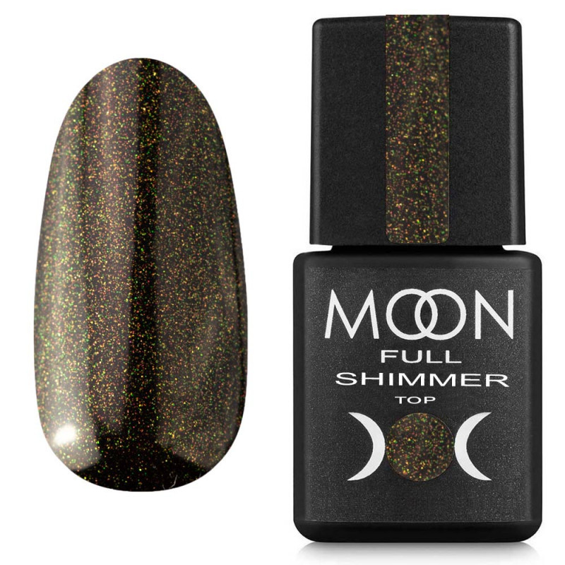 Топ Moon Full Shimmer Top No1025, 8 мл, із золотим шимером