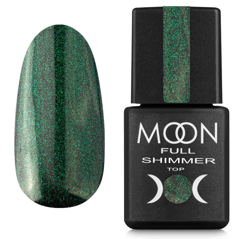 Топ Moon Full Shimmer Top No1028, 8 мл, із зеленим шимером