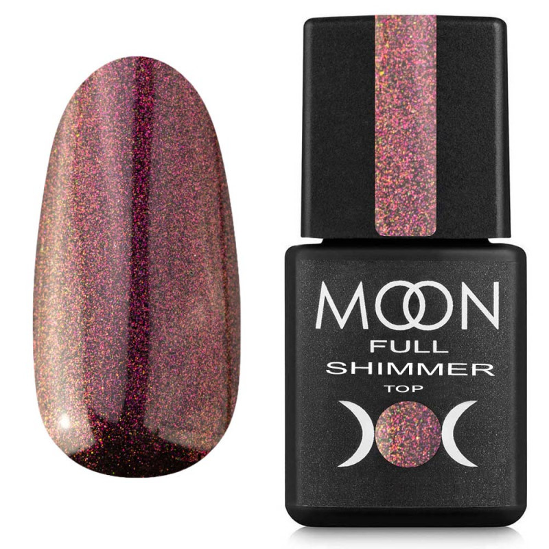 Топ Moon Full Shimmer Top No1030, 8 мл, з рожевим шимером
