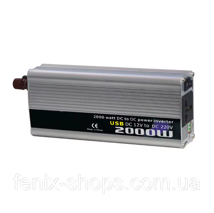 Перетворювач напруги - інвертор 2000 W AC/DC 12V-220V