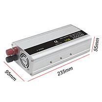 Перетворювач напруги - інвертор 2000 W AC/DC 12V-220V, фото 6