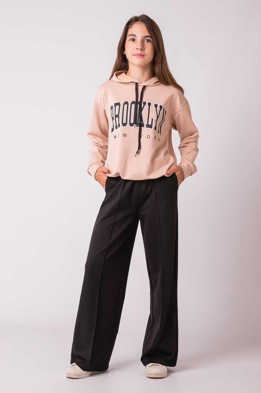 Підлітковий спортивний костюм для дівчинки з принтом Brooklyn двухнитка, фото 1