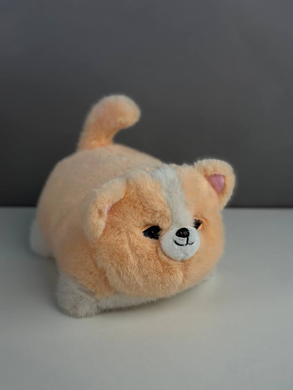 М'який інтерактивний собака арт. C3502   реагір. на дотик, ворушить очима, повторення голосу короб.20,5*27,5*19 см, персиковий, фото 1