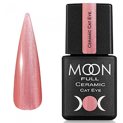 Гель-лак Moon Full Ceramic Cat NoSC534, 8 мл, рожево-червоний із шимером
