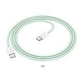 Кабель USB Hoco X104 Source 60W Type-C to Type-C Колір Рожевий, фото 9