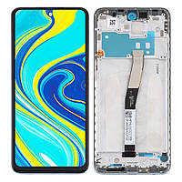 Дисплей Xiaomi Redmi Note 9S M2003J6A1G + сенсор чорний з рамою | модуль