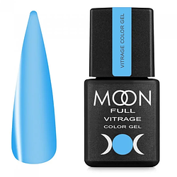 Гель-лак Moon Full Vitrage Color Gel No06, 8 мл, синій прозорий