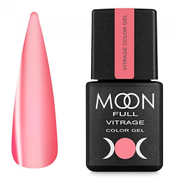 Гель-лак Moon Full Vitrage Color Gel No07, 8 мл, червоний прозорий