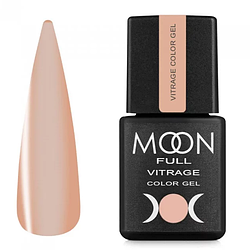 Гель-лак Moon Full Vitrage Color Gel No09, 8 мл, кавовий прозорий