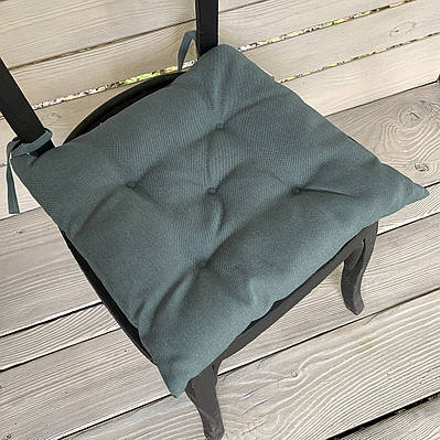 Подушка для стільців (38x38х5 см) Decorator Sawana колір сіро-блакитний 84-177