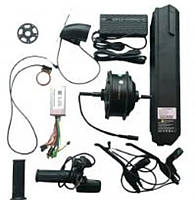 Полный электронабор 500W 16Ah с аккумулятором Li-ion Дальность 45Км, Мотор колесо. Колесо заднее 28*