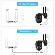 Вулична поворотна камера відеоспостереження Smart Camera N3 Wi-Fi Бездротова камера з нічним режимом, фото 4