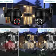 Вулична поворотна камера відеоспостереження Smart Camera N3 Wi-Fi Бездротова камера з нічним режимом, фото 2