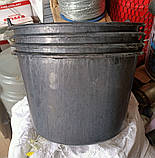 Відро пластикове господарське будівельне 16 літрів з мірною шкалою з дужкою легке та зручне для зберігання і перенесення, фото 8